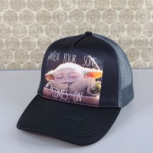 New Unisex Adults Baby Yoda Adjustable Snapback Cap Hat